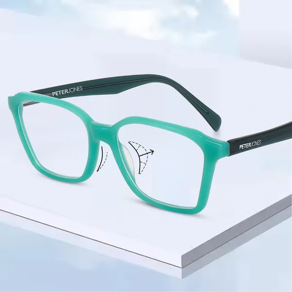 Premium_Acetate_Frame_I_Green_Color_Spectacles_I_Spring_Temples_I_Men_&_Women_I_Large_Size_U003GR