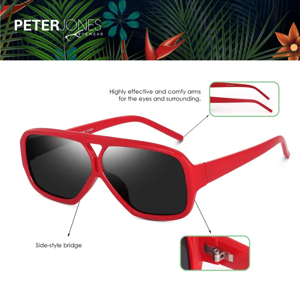 Red_Large_Oversized_Aviator_UV/UB_Protected_Unisex_Sunglasses_(ZN3847RD)