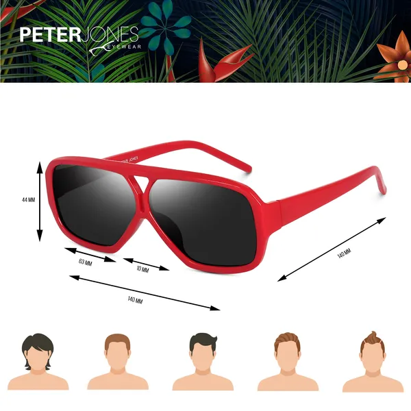 Red_Large_Oversized_Aviator_UV/UB_Protected_Unisex_Sunglasses_(ZN3847RD)