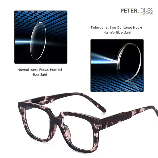 Square_Unisex_Blue_Light_Blocking_Computer/Gaming_Glasses_I_Frame_&_Lenses_I_Model_3894GDA