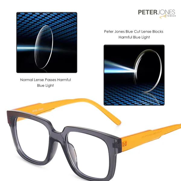 Square_Unisex_Blue_Light_Blocking_Computer/Gaming_Glasses_I_Frame_&_Lenses_I_Model_3894GTOG