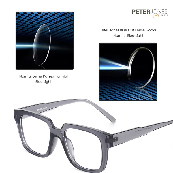 Square_Unisex_Blue_Light_Blocking_Computer/Gaming_Glasses_I_Frame_&_Lenses_I_Model_3894GT