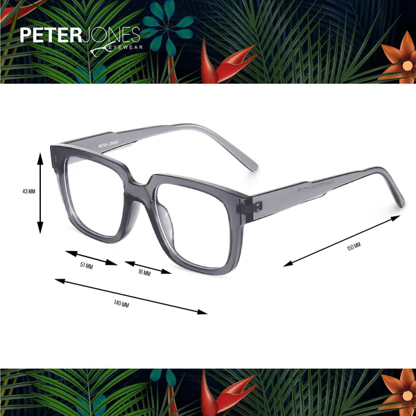 Square_Unisex_Blue_Light_Blocking_Computer/Gaming_Glasses_I_Frame_&_Lenses_I_Model_3894GT