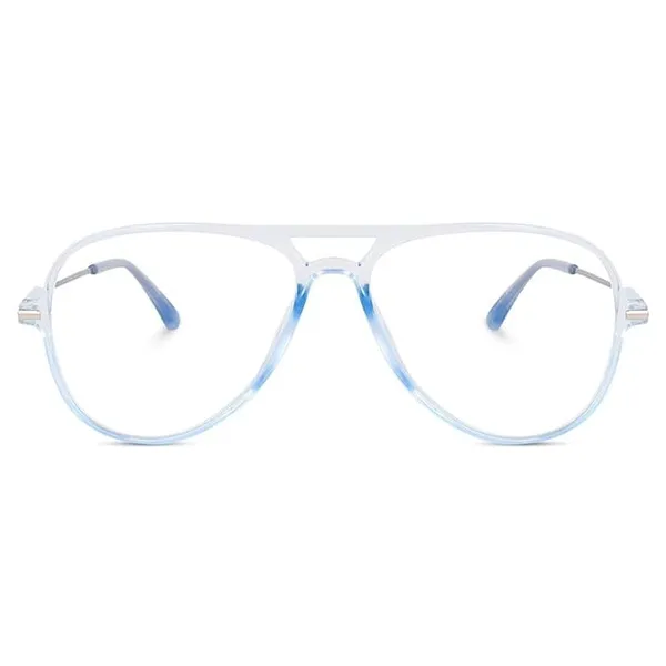 Blue,Transparent_Full_Rim_Aviator_Frame_(50_Mm)_-_For_Unisex