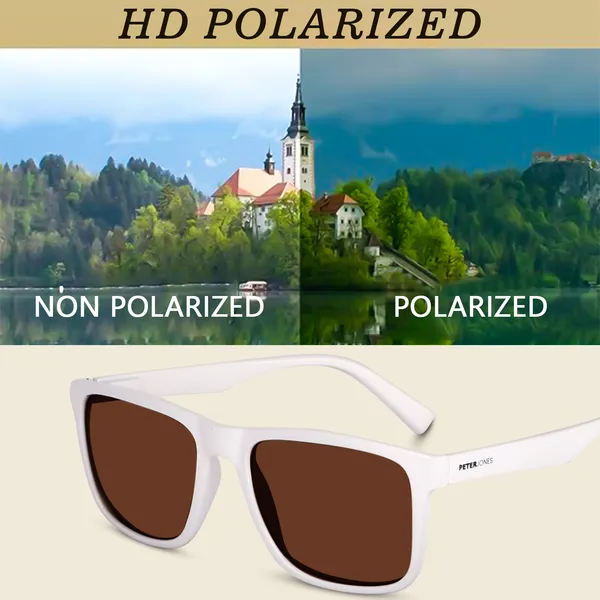 White_Full_Rim_Square_Sunglasses_I_Polarization_and_100%_UV_Protected_I_Men_&_Women_I_PO6088W