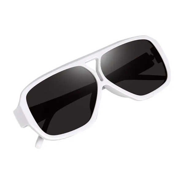 White_Large_Oversized_Aviator_UV/UB_Protected_Unisex_Sunglasses_(ZN3847W)