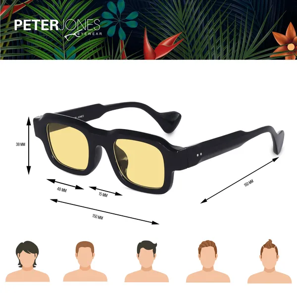 Yellow_Lenses_Unisex_Broad_Frame_Square_UV/UB_Protected_Sunglasses_(3809Y)