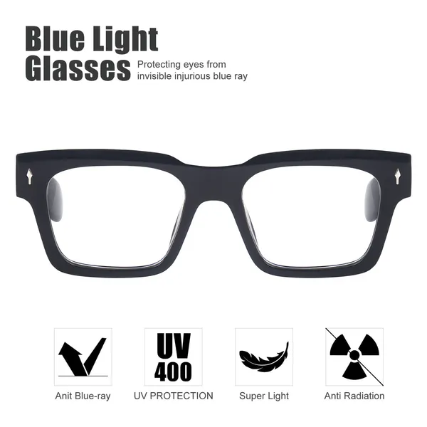 Zero_Power_Blue_Cut_Computer_Glasses_Retro_Square_Shape_Gaming_Glasses_UV_Protected_3804FB