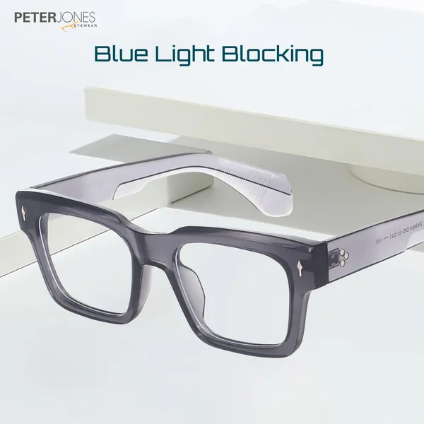 Zero_Power_Blue_Cut_Computer_Glasses_Retro_Square_Shape_Gaming_Glasses_UV_Protected_3804FGT