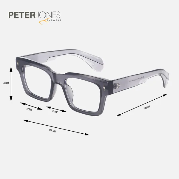 Zero_Power_Blue_Cut_Computer_Glasses_Retro_Square_Shape_Gaming_Glasses_UV_Protected_3804FGT