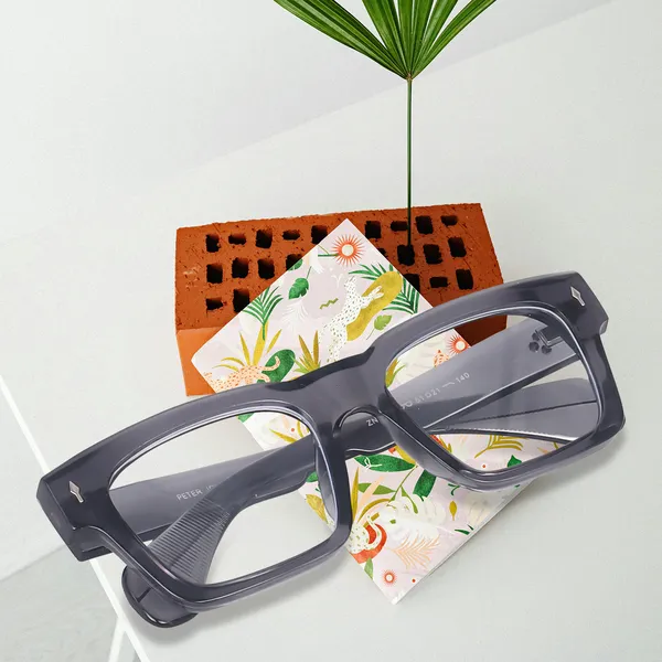 Zero_Power_Blue_Cut_Computer_Glasses_Retro_Square_Shape_Gaming_Glasses_UV_Protected_3804FGT