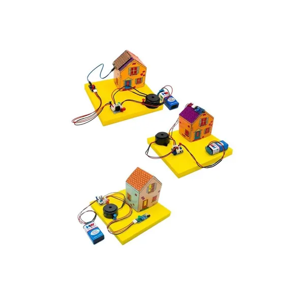 DIY_3-in-1_Fire_Alarm,_Rain_Alarm_and_Intruder_Detection_Security_System_Science_Project_Working_Model_Kit_for_Students_STEM_Educational_Electronics_Experiment_with_Sensors_Buzzer