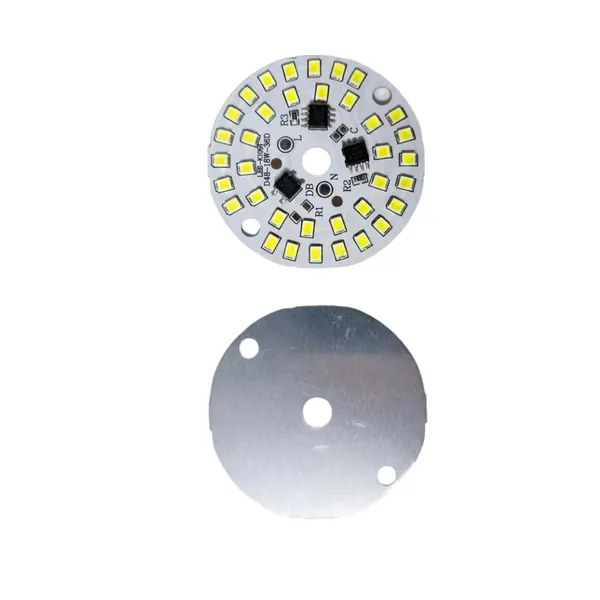 18_W_DOB_LED_PCB_Plate_(pack_of_10),_36_SMD_High-Power_Direct_on_Board_LED_Bulb_Raw_Material,_Cool_White_Round_MCPCB_Driverless_Light_Board_Repair_Kit_for_LED_Bulbs