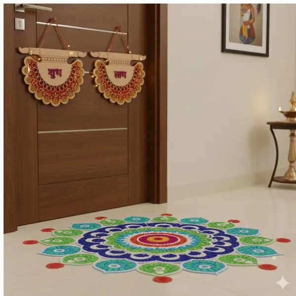 1_Pair_Shubh_Labh_Design_MDF_Wall_Art_Pre-Marked_Engraved_Cutout_Boards_for_DIY_Mandala_Painting,_Craft_Projects_&_Home_Temple_Décor_with_Sketch_Colors