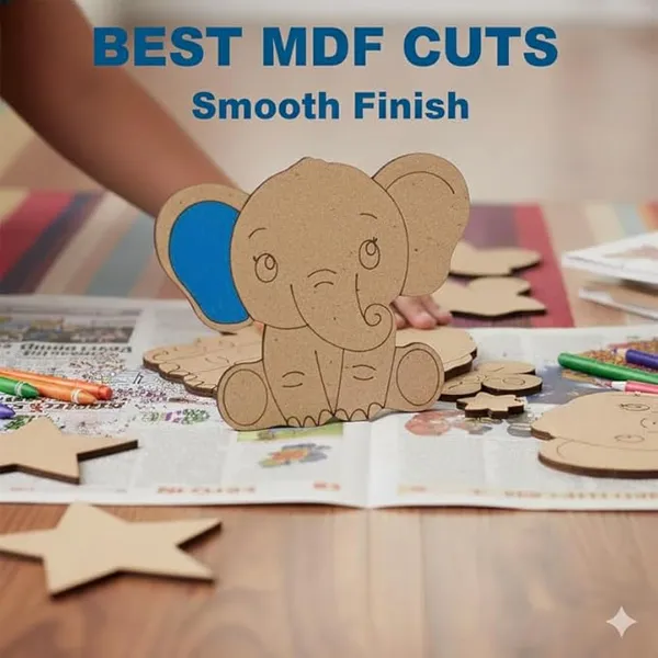 1_Pc_MDF_Wooden_Elephant_Animals_Cutouts_for_Kids_Crafts_Pre-Marked_DIY_Painting_Kit_for_Art_Projects_Home_Décor_&_School_Activities_with_Sketch_Colour