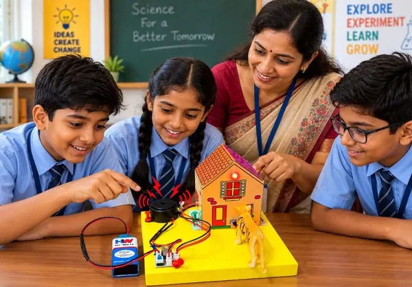 2_in_1_DIY_Automatic_Fire_Dispenser_and_Intruder_Alarm_Paper_House_Working_Model_Physics_Science_Project_Kit_for_School_Kids_and_Students_STEM_Experiment_Science_Exhibition_Class_12