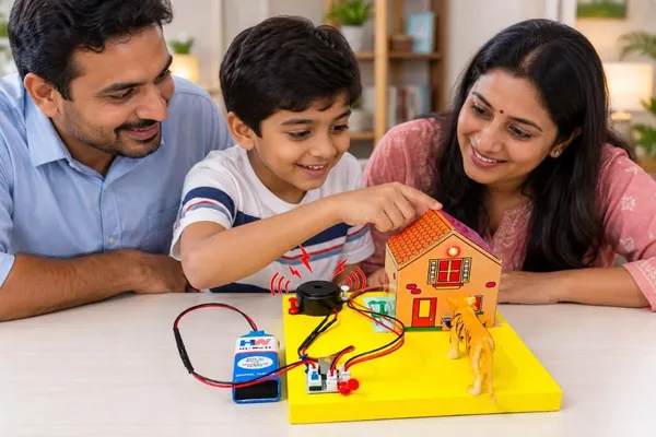 2_in_1_DIY_Automatic_Fire_Dispenser_and_Intruder_Alarm_Paper_House_Working_Model_Physics_Science_Project_Kit_for_School_Kids_and_Students_STEM_Experiment_Science_Exhibition_Class_12