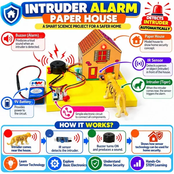 2_in_1_DIY_Automatic_Fire_Dispenser_and_Intruder_Alarm_Paper_House_Working_Model_Physics_Science_Project_Kit_for_School_Kids_and_Students_STEM_Experiment_Science_Exhibition_Class_12