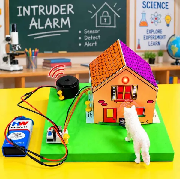 2_in_1_DIY_Fire_and_Intruder_Alarm_Paper_House_Working_Model,_Physics_Science_Project_Kit_for_School_Kids_and_Students,_STEM_Experiment_for_Class_12_Science_Exhibition
