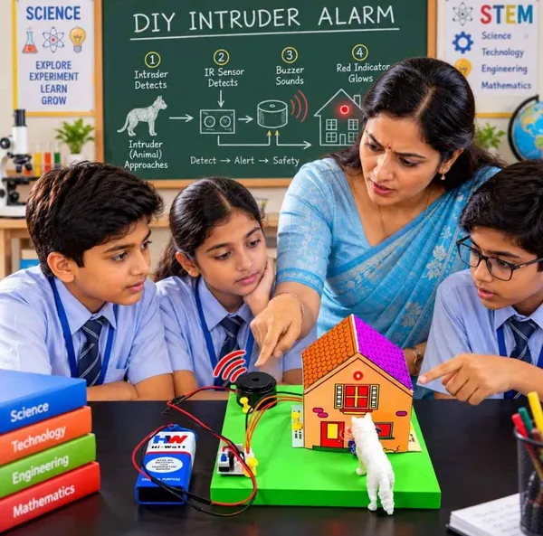 2_in_1_DIY_Fire_and_Intruder_Alarm_Paper_House_Working_Model,_Physics_Science_Project_Kit_for_School_Kids_and_Students,_STEM_Experiment_for_Class_12_Science_Exhibition