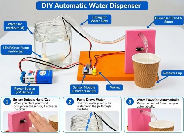 4_in_1_DIY_Automatic_Dispenser_Water,_Soap,_Fire_and_Fire_Alarm_Paper_House_Working_Model_Physics_Science_Project_Kit_for_School_Kids_and_Students_STEM_Experiment_Science_Exhibition_Class_12