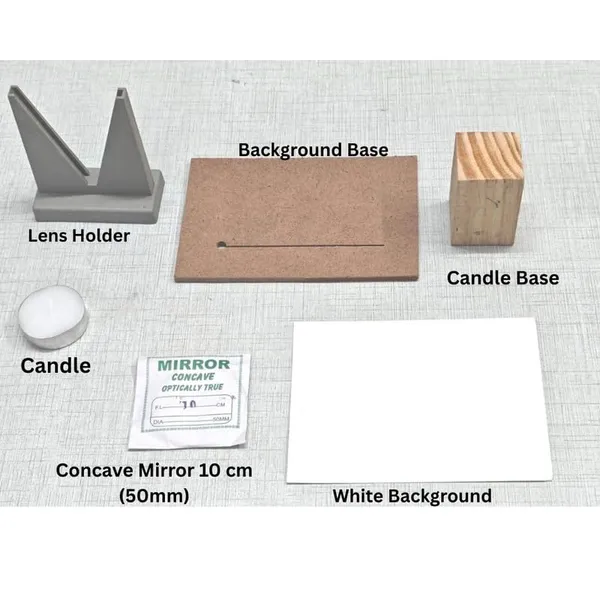 50mm_Focal_Length_-10_cm_Concave_Lens_Candle_Experiment_Physics_Practical_Project_Kit_for_Class_10_and_12_School_Students