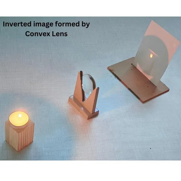 50mm_Focal_Length_-10_cm_Convex_Lens_Candle_Experiment_Physics_Practical_Project_Kit_for_Class_10_and_12_School_Students