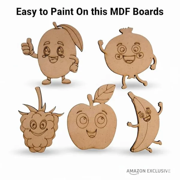 5_Pc_MDF_Wooden_Animals_Cutouts_for_Kids_Crafts_Apple,_Banana,_Mango,_Pomegranate,_Berryetc._DIY_Painting_Kit_for_Art_Projects_Home_Décor_&_School_Activities_with_Sketch_Color