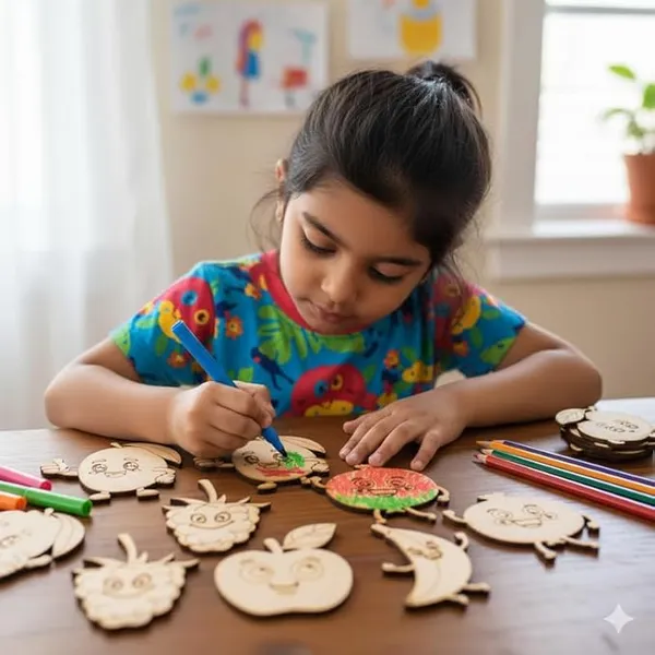 5_Pc_MDF_Wooden_Animals_Cutouts_for_Kids_Crafts_Apple,_Banana,_Mango,_Pomegranate,_Berryetc._DIY_Painting_Kit_for_Art_Projects_Home_Décor_&_School_Activities_with_Sketch_Color