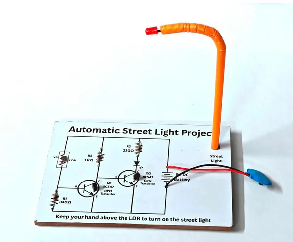 Automatic_Street_Light_Circuit_Science_Project_Working_Model_Kit_Using_LDR_for_Class_12_Students.