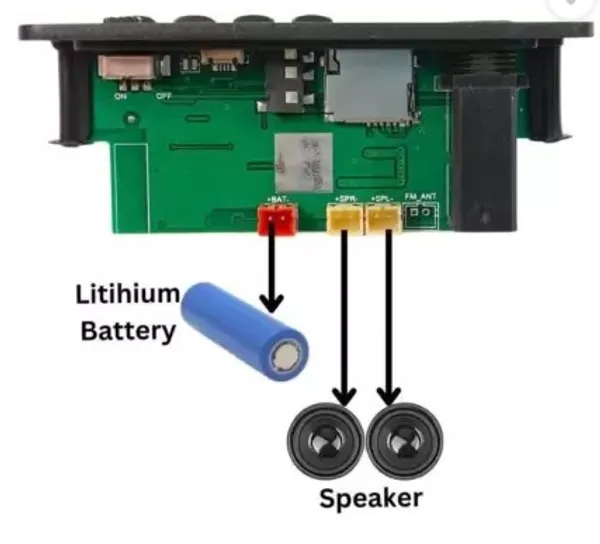 Bluetooth_FM_USB_MP3_Card_Audio_Amplifier_Module_with_2_inch_wire_Speakers_Electronic_Components_Electronic_Hobby_Kit