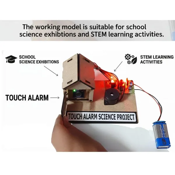Burglar_Intruder_Touch_Door_Alarm_with_Buzzer_Electronic_Physics_Science_Project_Working_Model_for_Class_6_to_12_STEM_Educational_Experiment_Kit_for_School_Kids_and_Students