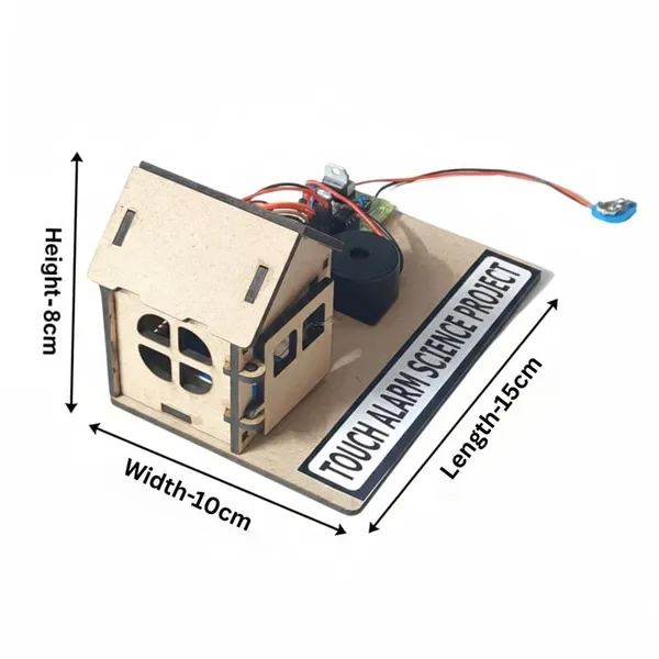 Burglar_Intruder_Touch_Door_Alarm_with_Buzzer_Electronic_Physics_Science_Project_Working_Model_for_Class_6_to_12_STEM_Educational_Experiment_Kit_for_School_Kids_and_Students