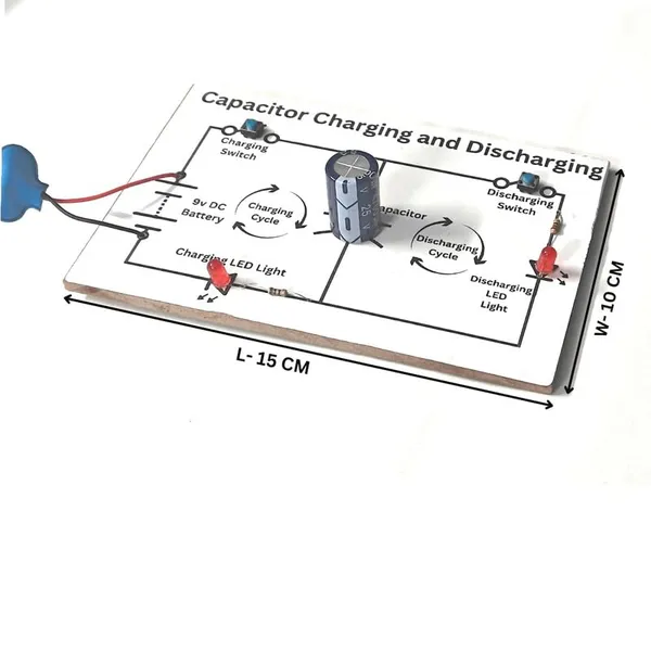Charging_and_Discharging_of_Capacitor_Experiment_Investigatory_Science_Project_Working_Model_for_Class_12_School_Students.