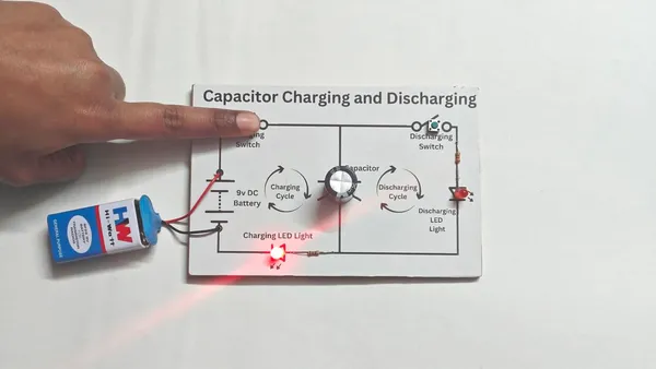 Charging_and_Discharging_of_Capacitor_Experiment_Investigatory_Science_Project_Working_Model_for_Class_12_School_Students.