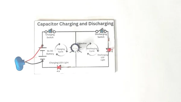 Charging_and_Discharging_of_Capacitor_Experiment_Investigatory_Science_Project_Working_Model_for_Class_12_School_Students.