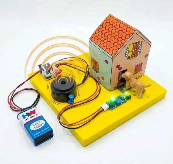 DIY_3-in-1_Fire_Alarm,_Rain_Alarm_and_Intruder_Detection_Security_System_Science_Project_Working_Model_Kit_for_Students_STEM_Educational_Electronics_Experiment_with_Sensors_Buzzer