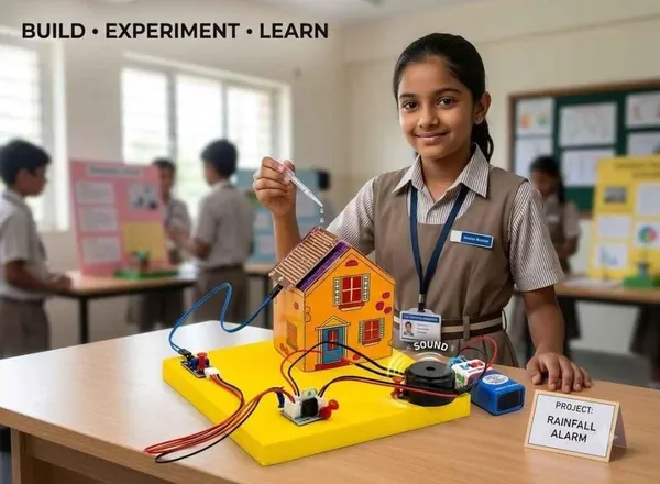 DIY_3-in-1_Fire_Alarm,_Rain_Alarm_and_Intruder_Detection_Security_System_Science_Project_Working_Model_Kit_for_Students_STEM_Educational_Electronics_Experiment_with_Sensors_Buzzer