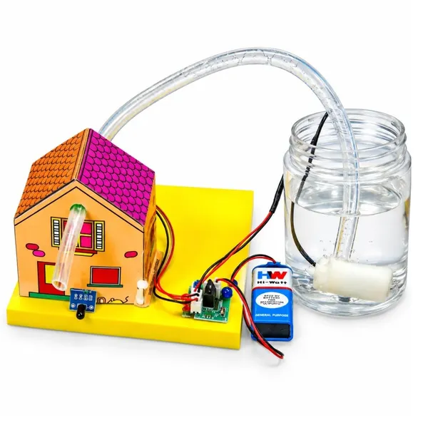 DIY_Automatic_Fire_Alarm_Paper_Houses_Working_Model_STEM_Experiment_Physics_Science_Project_Kit_with_Water_Spray_Flame_Detection_Alarm_System_for_School_Kids_Students_Science_Class_12