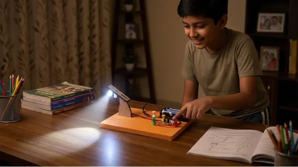 DIY_Automatic_ON_Off_Smart_Street_Light_Night_Lamp_Using_LDR_Sensor_Science_Project_STEM_Education_Learning_Experiment_Kit_Working_Model_for_School_Kids_and_Students