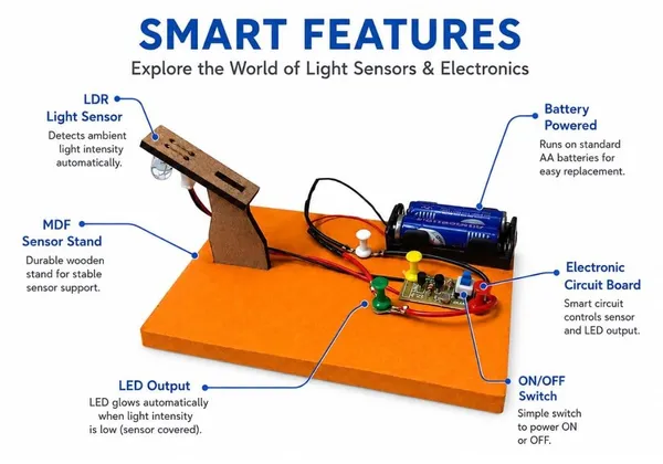 DIY_Automatic_ON_Off_Smart_Street_Light_Night_Lamp_Using_LDR_Sensor_Science_Project_STEM_Education_Learning_Experiment_Kit_Working_Model_for_School_Kids_and_Students