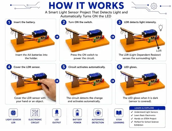 DIY_Automatic_ON_Off_Smart_Street_Light_Night_Lamp_Using_LDR_Sensor_Science_Project_STEM_Education_Learning_Experiment_Kit_Working_Model_for_School_Kids_and_Students