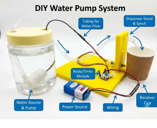 DIY_Automatic_Water_Dispenser_Science_Project_Kit_|_Sensor_Based_Touchless_Water_Dispensing_System_for_School_Students_|_STEM_Educational_Electronics_Working_Model