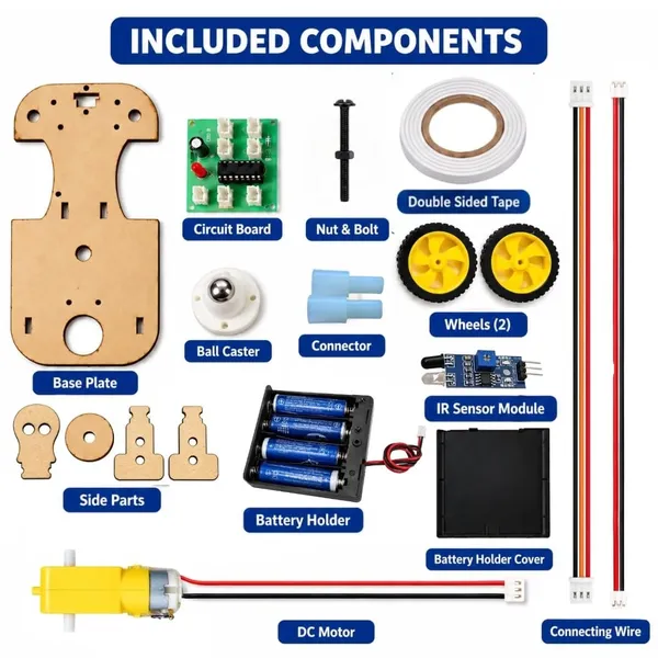 DIY_Back_Off_Buddy_Robot_Runs_Away_from_Hand_IR_Sensor_Based_Smart_Robotic_Car_STEM_Science_Project_Experiment_Working_Model_Robotics_Learning_Educational_Toy_Kit_for_School_Kid_and_Student