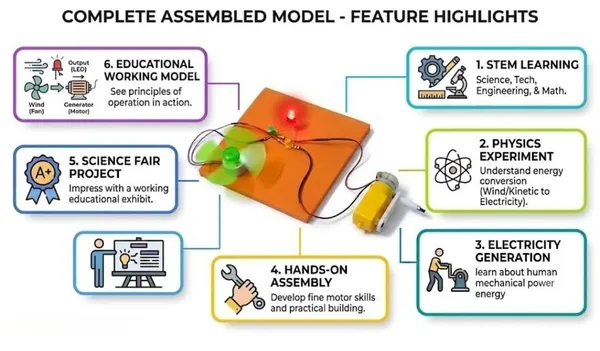 DIY_DC_Electric_Generator_Physics_Experiment_Kit,_Hand_Crank_Electricity_Generation_Working_Model,_STEM_Educational_Science_Activity_for_School_Students