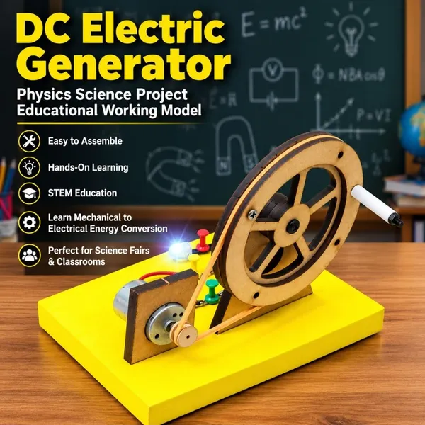 DIY_DC_Electric_Generator_Physics_Science_Project_Working_Model_Educational_Experiment_Toy_Kit_for_School_Kids_and_Students_for_Science_Fair_Exhibition_and_STEM_Learning