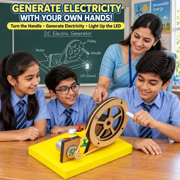 DIY_DC_Electric_Generator_Physics_Science_Project_Working_Model_Educational_Experiment_Toy_Kit_for_School_Kids_and_Students_for_Science_Fair_Exhibition_and_STEM_Learning