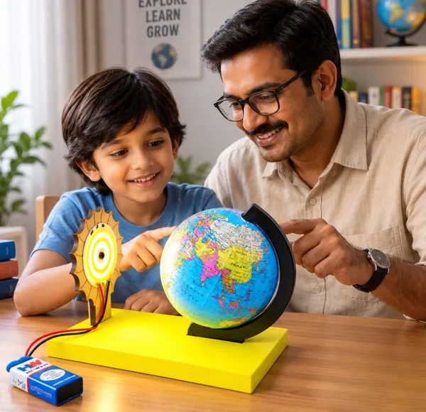 DIY_Day_and_Night_Earth_Rotation_Working_Model_for_School_Science_Project_Educational_STEM_Learning_Geography_and_Astronomy_Project_for_Class_6,7_Students