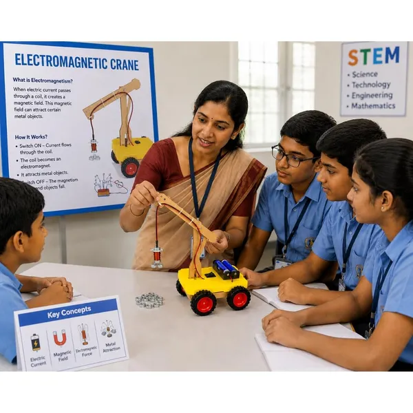 DIY_Electromagnetic_Crane_Science_Project_Working_Model_Physics_Experiment_Faraday’s_Law_of_Electromagnetic_Induction_Educational_Learning_STEM_Kit_for_School_Kids_and_Students_Class_12