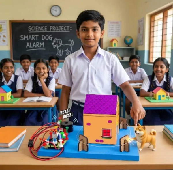 DIY_Fence_Security_Alarm_Working_Model_Physics_Science_Experiment_Project_Intruder_Touch_Detection_System_Educational_STEM_Learning_Kit_for_Class_12_School_Kids_Students_Exhibition
